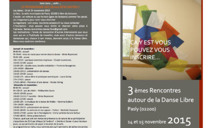 14-15 novembre prochain: Les 3èmes rencontres! (près de Soissons)
